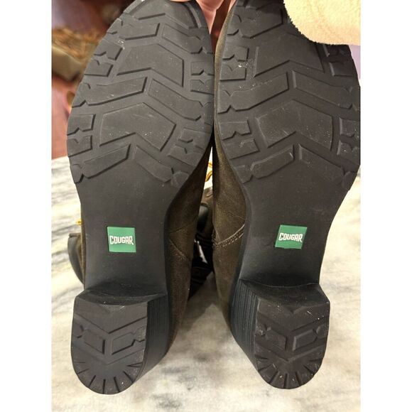 NWOT Women's Cougar Waterproof Suede Leather "Angie" Boots Lace-Up Sz 11 - Picture 7 of 8